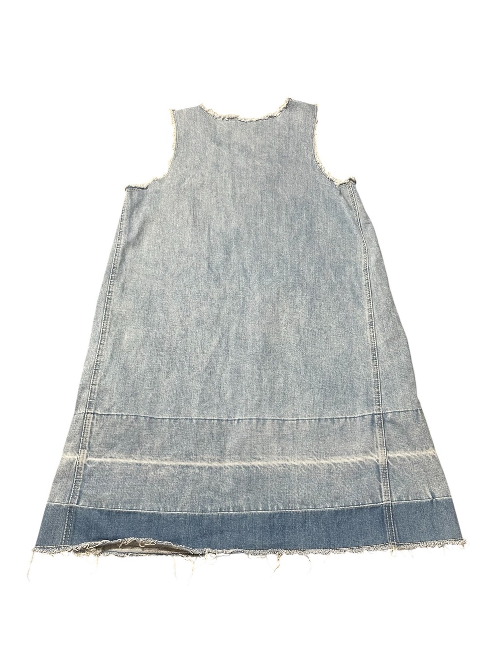 HOLDING HORSES by Anthropologie Light Blue Denim Dress Floral Embroidery Size M - Picture 2 of 12